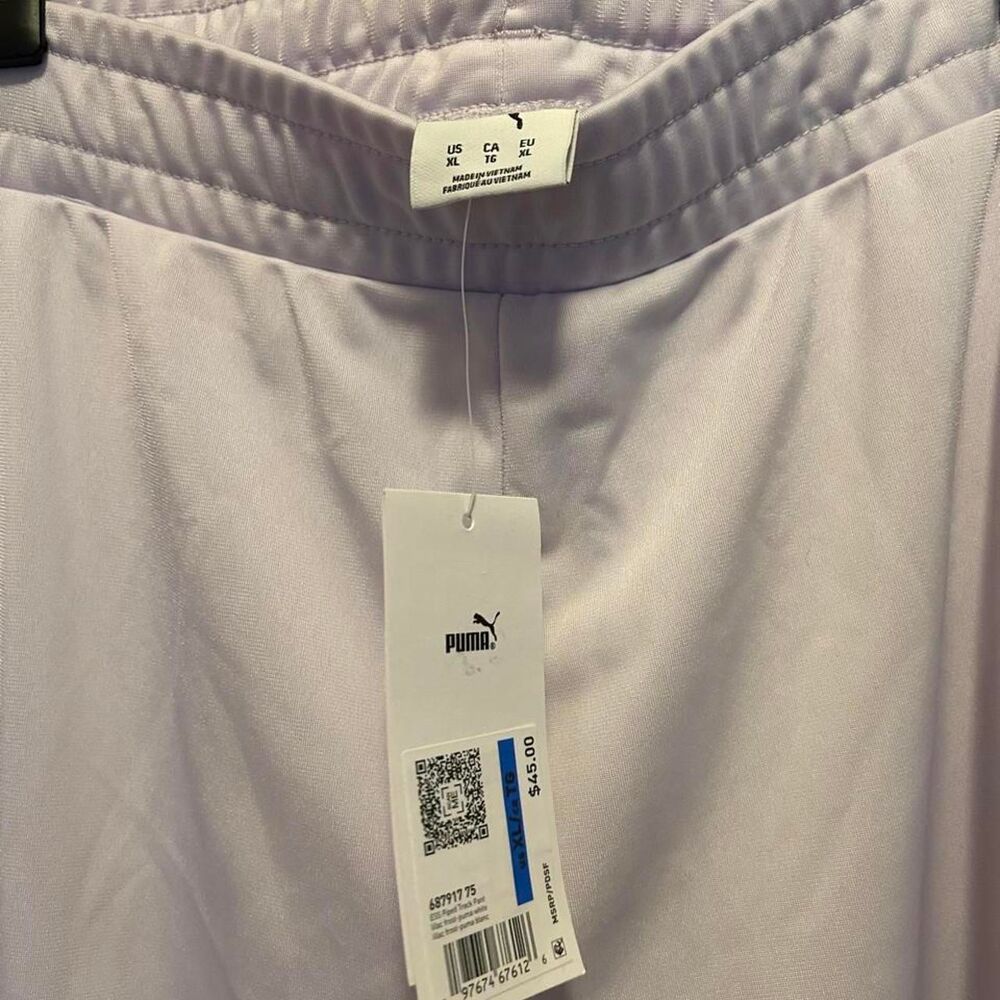 Puma Women's White and Purple Joggers-tracksuits - Picture 2 of 4